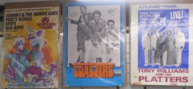 Three 1980's German concert posters for The Coasters, Tony Williams and his Platters and Blick and