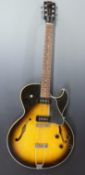 Gibson ES135 1996 electric guitar with P100 humbucking pickups and Grover machine head tuners, flame