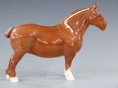 Beswick chestnut Suffolk Punch 'Hasse Dainty'
