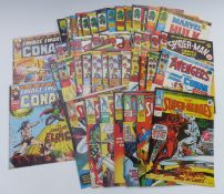 Fifty Marvel comics including Hulk, Spider-Man, The Super-Heroes, The Avengers etc.