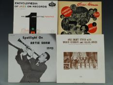 Approximately 100 albums including jazz, swing etc