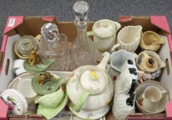 Crown Ducal teapot, stand and jug, Wade ceramics, Carltonware, Poole pottery serving dish, Spode