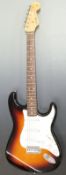Fender Stratocaster USA Country Boy electric guitar, sunburst body with synchronised tremolo, custom
