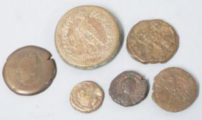 A small collection of ancient coins, Greek, Roman etc