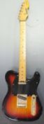 Levinson Blade Delta Classic electric guitar with sunburst finish to body, reg no 133611, in plush