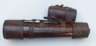 E R Watts & Son ministry marked three-draw brass telescope impressed Tel Sig MkII G.S. 5765, with