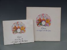 Queen - Invite You To A Night At The Opera tour programme with two ticket stubs for Birmingham Odeon