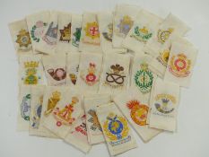 Ansties cigarette silks, part set 53/80 Regimental badges