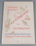 [Signed Copy] Nursery Rhymes of Gloucestershire by E.R.P. Berryman with Calligraphy and