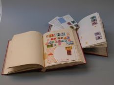 Simplex album of Commonwealth and foreign stamps and an album of GB stamps