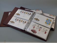 Eleven albums of GB first day covers