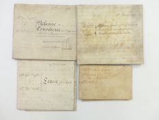 Cheltenham interest indenture dated 1742 and three further indentures relating to Preston,