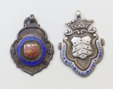 Two hallmarked silver Stroud & District medals, one Football League Div 2 1947-48 the other Div