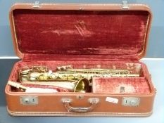 Conn USA 28M alto saxophone, Santy Runyon design, circa 1952 in Buffet carry case