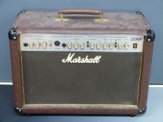 Marshall Amplifier AS50R 'Acoustic Soloist' model in vintage brown leatherette finish, no C2001-28-
