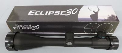 Hawke Eclipse 30 HK3288 8x56 L4 Dot IR 30mm rifle scope, new in original box with outer sleeve.