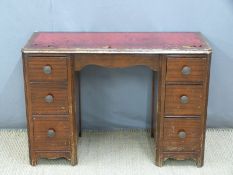 Pedestal desk with three drawers to each side, W103 x D43 x H70cm