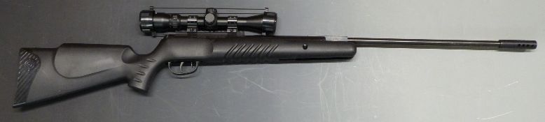 Crosman Nitro Venom Dusk .22 air rifle with moulded semi-pistol grip, raised cheek piece and