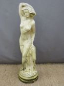 Garden statue of a nude lady