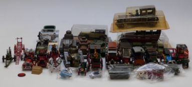 Thirty-five Dinky, Corgi and similar model cars including tinplate cars, Franklin Mint 1907, Rolls