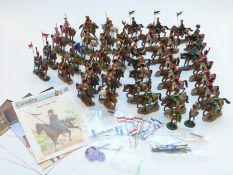 Forty three various Del Prado model cavalry and infantry soldiers together with related magazines.