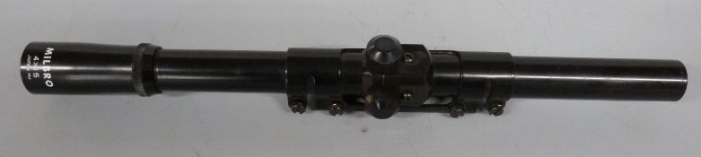 Milbro 4x15 air rifle scope in SMK Sportsmarketing box.