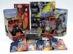 Thirteen Kenner, Hasbro and similar Star Wars action figures and accessories including some French