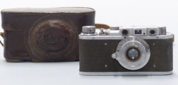 FED Leica style 35mm camera in Leica leather case