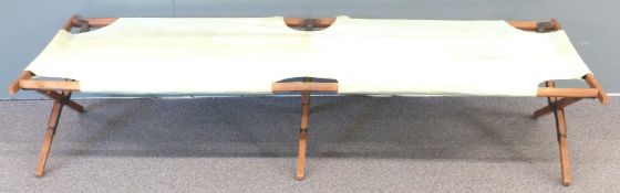 WWII camp bed named A.N.Wilson, by repute used in WWII and subsequently in Africa