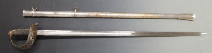 British Army 1821 pattern Heavy Cavalry officer's sword, by Robert Mole and Sons, Birmingham,