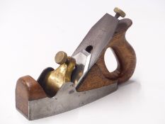 Norris London vintage 2.5 inch woodworking boat plane marked Norris London to blade clamp,