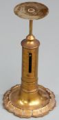 R W Winfield Victorian brass candlestick type postage scale no 170, dated January 3, 1840
