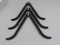 Five clip on rifle bi-pods.