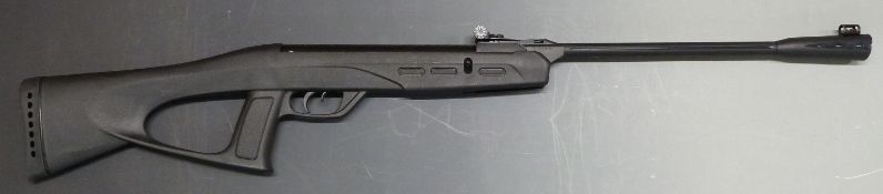 Gamo Delta Fox Whisper .177 air rifle with pistol grip and sound moderator, serial number 04-1C-