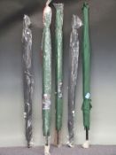 Five fishing umbrellas
