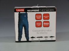 Leeda neoprene chest waders size 8, new in original box.