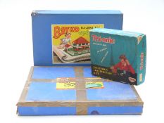 Bayko No.3 building set and three converting sets together with a Tri-onic radio kit, all in