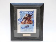 Star Wars The Empire Strikes Back limited edition print of a signed movie poster 52/1000