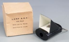 WWII A.R.P lamp with hood, in box