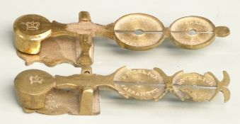 Two rocker type sovereign balances or scales