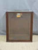 Large glass scale cabinet with lift-up door, could also suit display of a model, diorama etc.