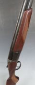 Baikal 12 bore over and under ejector shotgun with single trigger, engraved locks, underside,