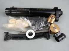 A large collection of Weihrauch air gun parts and spares including HW100 air tube, sights etc.