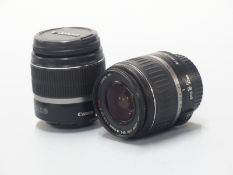 Two Canon lenses both 18-55mm 1:3.5-5.6