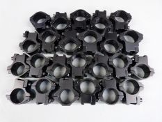 Twelve pairs of 11-25mm gun scope mounts, all new