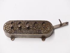 The Bristol Counter by C J Root of Bristol, Connecticut, possibly ex tram passenger counter or