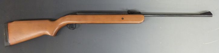 BSA Airsporter .22 air rifle with semi-pistol grip, shaped stock and alignment sights, NVSN.