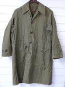 WWII Bergen with metal frame, olive green, light weight coat with separate liner, two Finnish hats