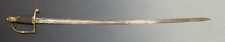 Sword in the style of a c1800 French officer's flank company example, blade length 83cm