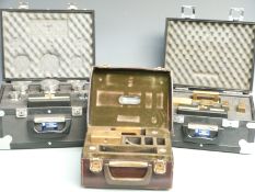 Three Monmouthshire Trading Standards cased sets of test weights by Reverifications Ltd, two 7lb